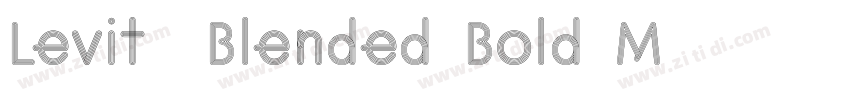 Levit_Blended Bold M字体转换
